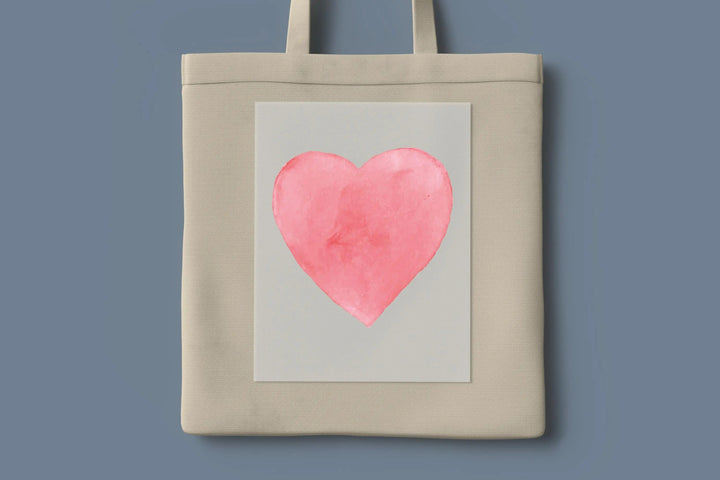 Watercolor Heart DTF Transfer, Valentines Day Teacher DTF Transfer
