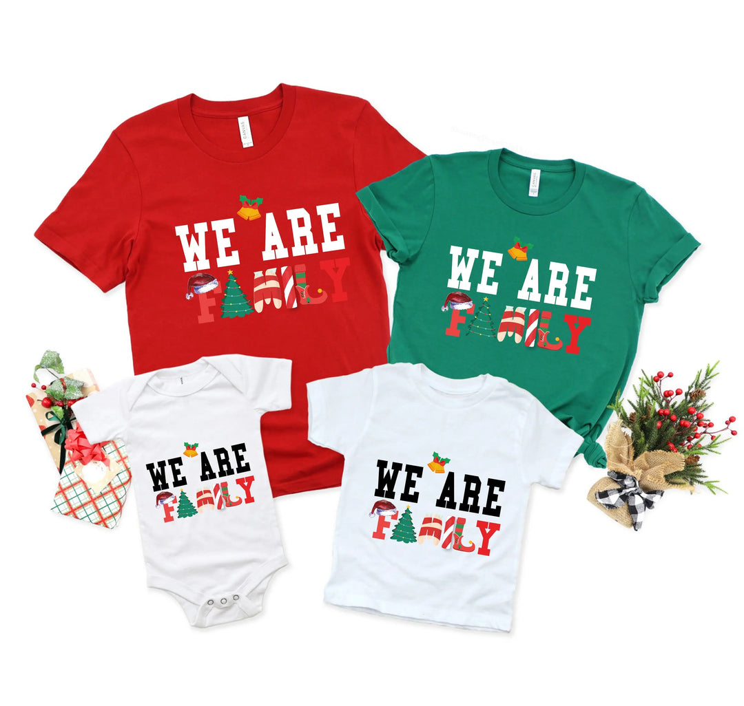 We Are Family Christmas Shirt | Family Matching Christmas Shirts Cypress DTF