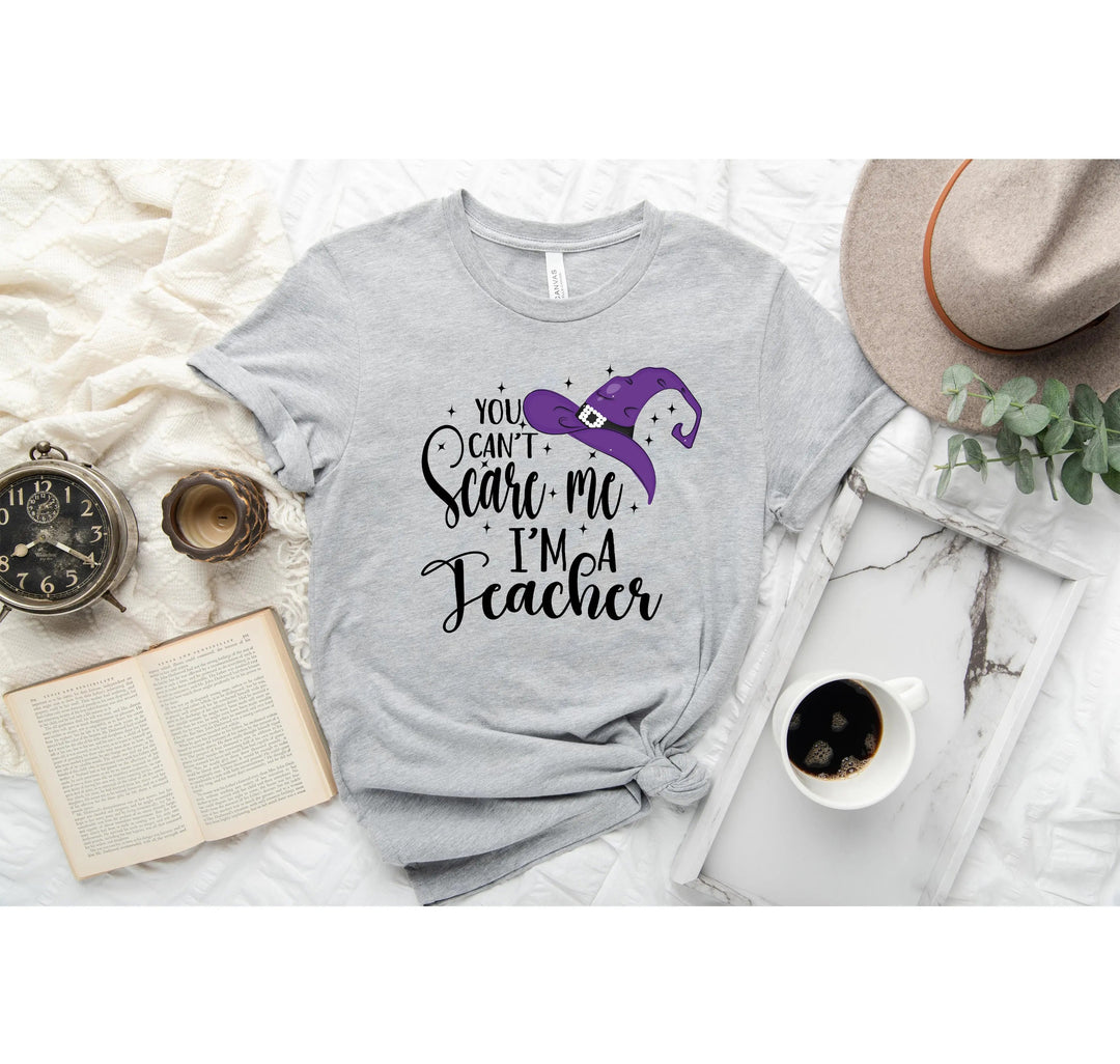 You Can't Scare Me I'm a Teacher Halloween Shirt | Spooky Teacher Gift Cypress DTF