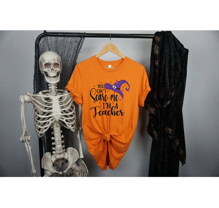 You Can't Scare Me I'm a Teacher Halloween Shirt | Spooky Teacher Gift Cypress DTF