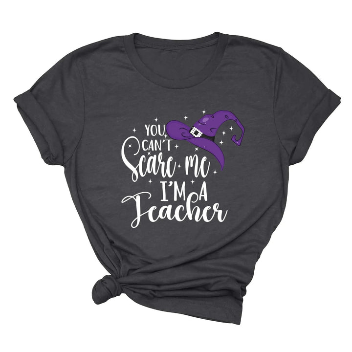 You Can't Scare Me I'm a Teacher Halloween Shirt | Spooky Teacher Gift Cypress DTF