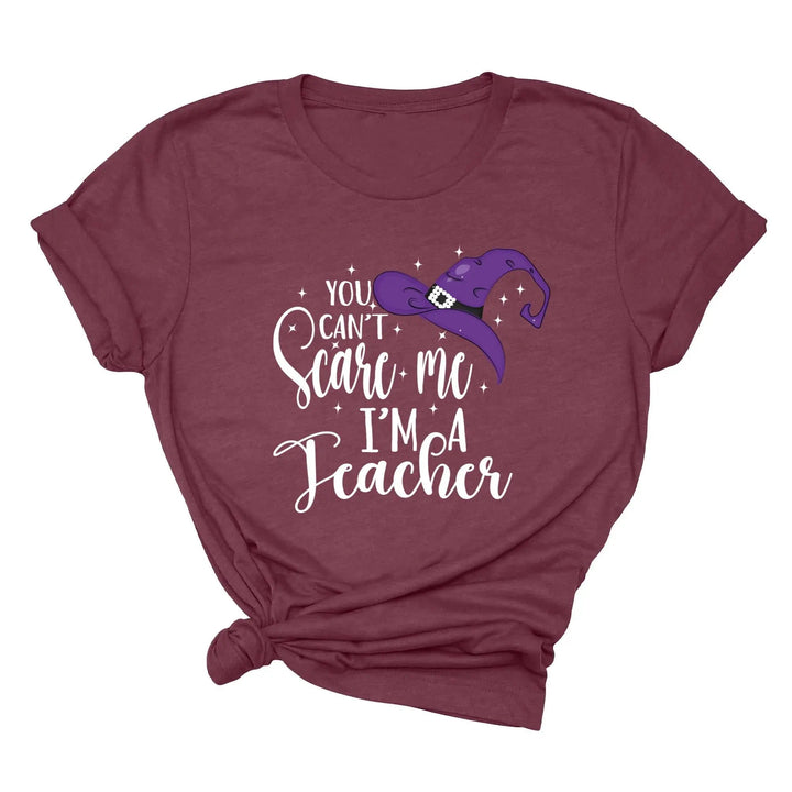 You Can't Scare Me I'm a Teacher Halloween Shirt | Spooky Teacher Gift Cypress DTF