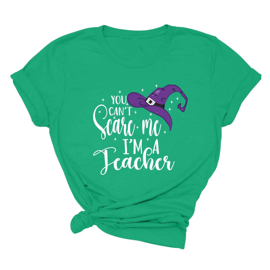 You Can't Scare Me I'm a Teacher Halloween Shirt | Spooky Teacher Gift Cypress DTF