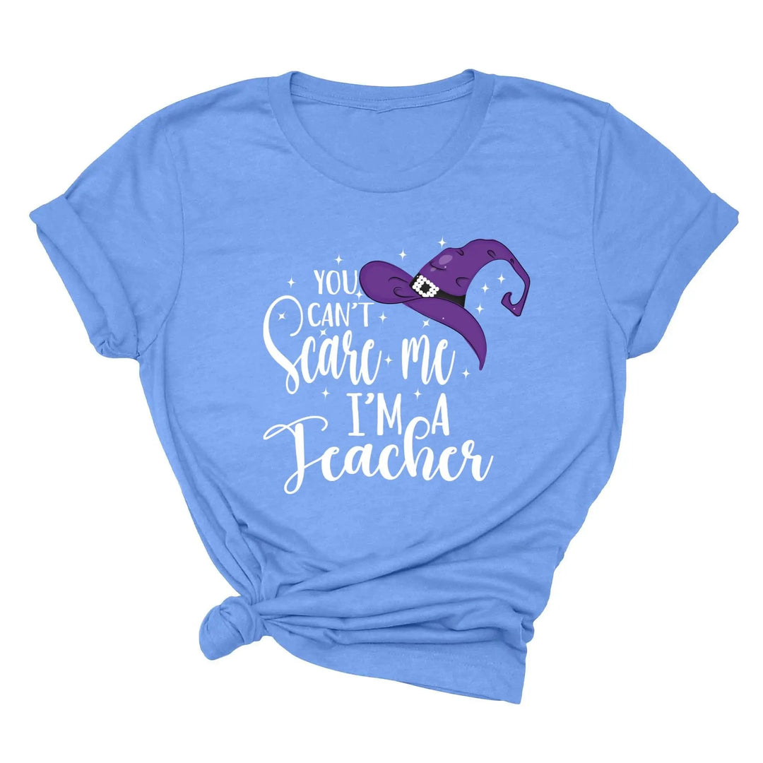 You Can't Scare Me I'm a Teacher Halloween Shirt | Spooky Teacher Gift Cypress DTF