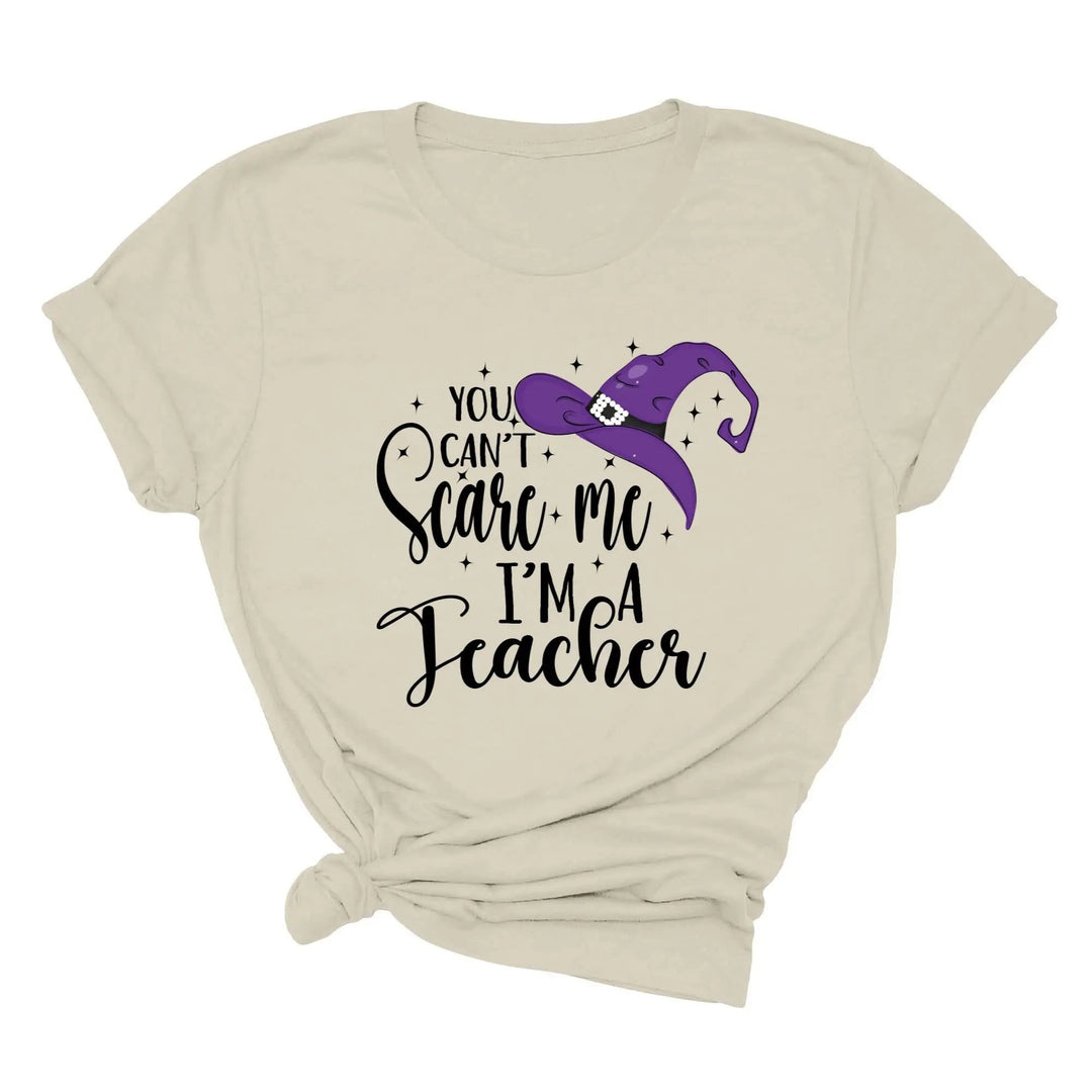 You Can't Scare Me I'm a Teacher Halloween Shirt | Spooky Teacher Gift Cypress DTF