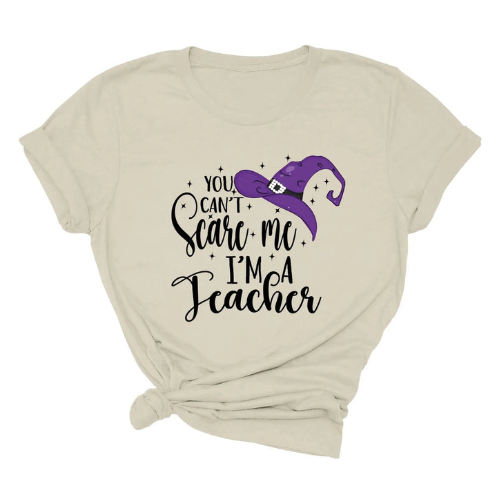 You Can't Scare Me I'm a Teacher Halloween Shirt | Spooky Teacher Gift Cypress DTF