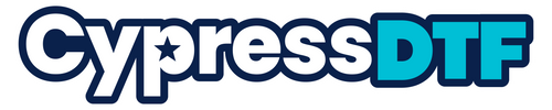 Cypress DTF logo on white